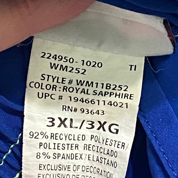 ScrubStar Pants 3X Elastic Waist Leg Pocket Reflective 2 pcs Plus Size Uniform - Picture 10 of 13